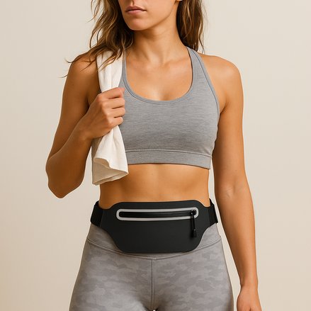 MOVOYEE Waterproof Dry Bag Fanny Pack Slim Waist Pouch For Swimming Running Hiking Travel by Wave & Hang