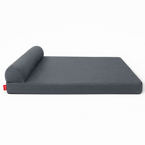 Linen Memory Foam Waterproof Dog Kennel – Washable Pet Bed by Wave & Hang