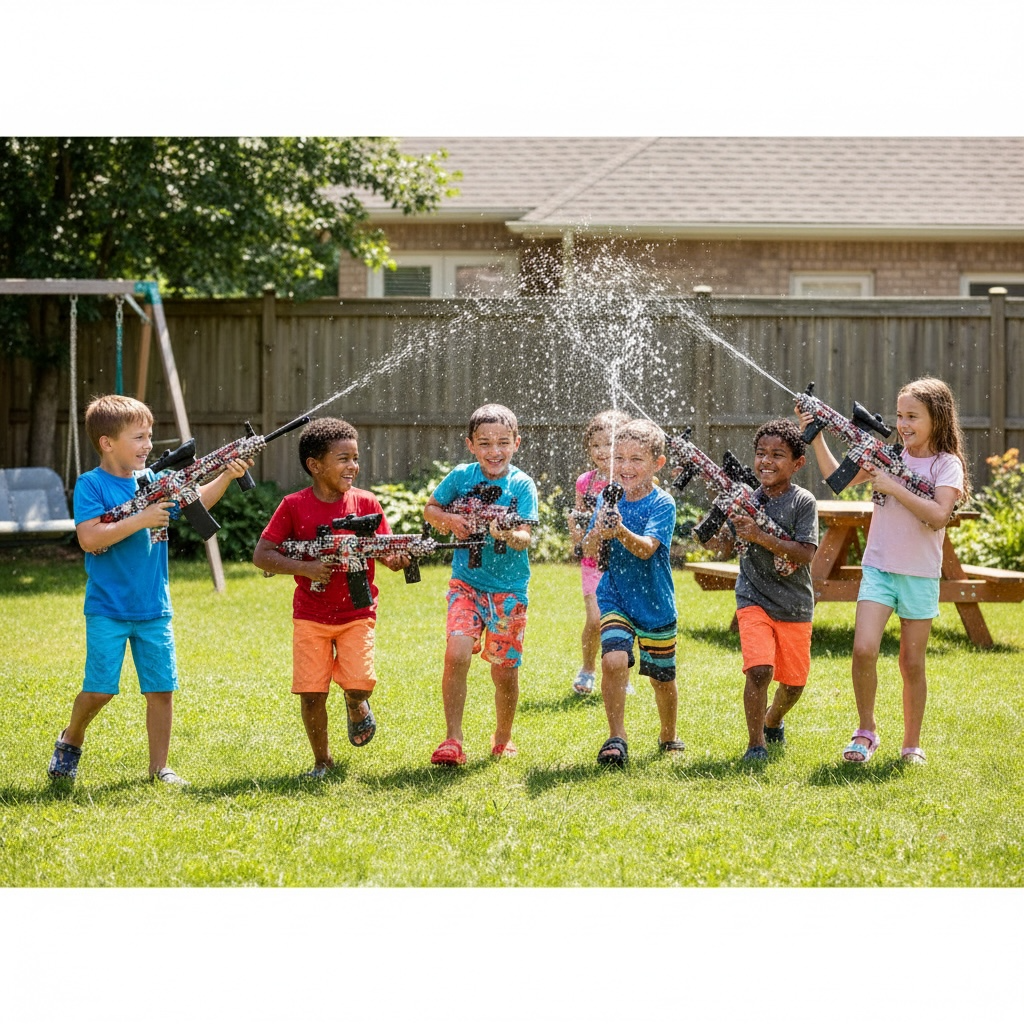 Electric Graffiti Water Gun – Automatic Rechargeable Spray Blaster by Wave & Hang