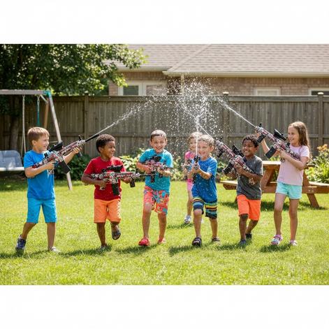 Electric Graffiti Water Gun – Automatic Rechargeable Spray Blaster by Wave & Hang