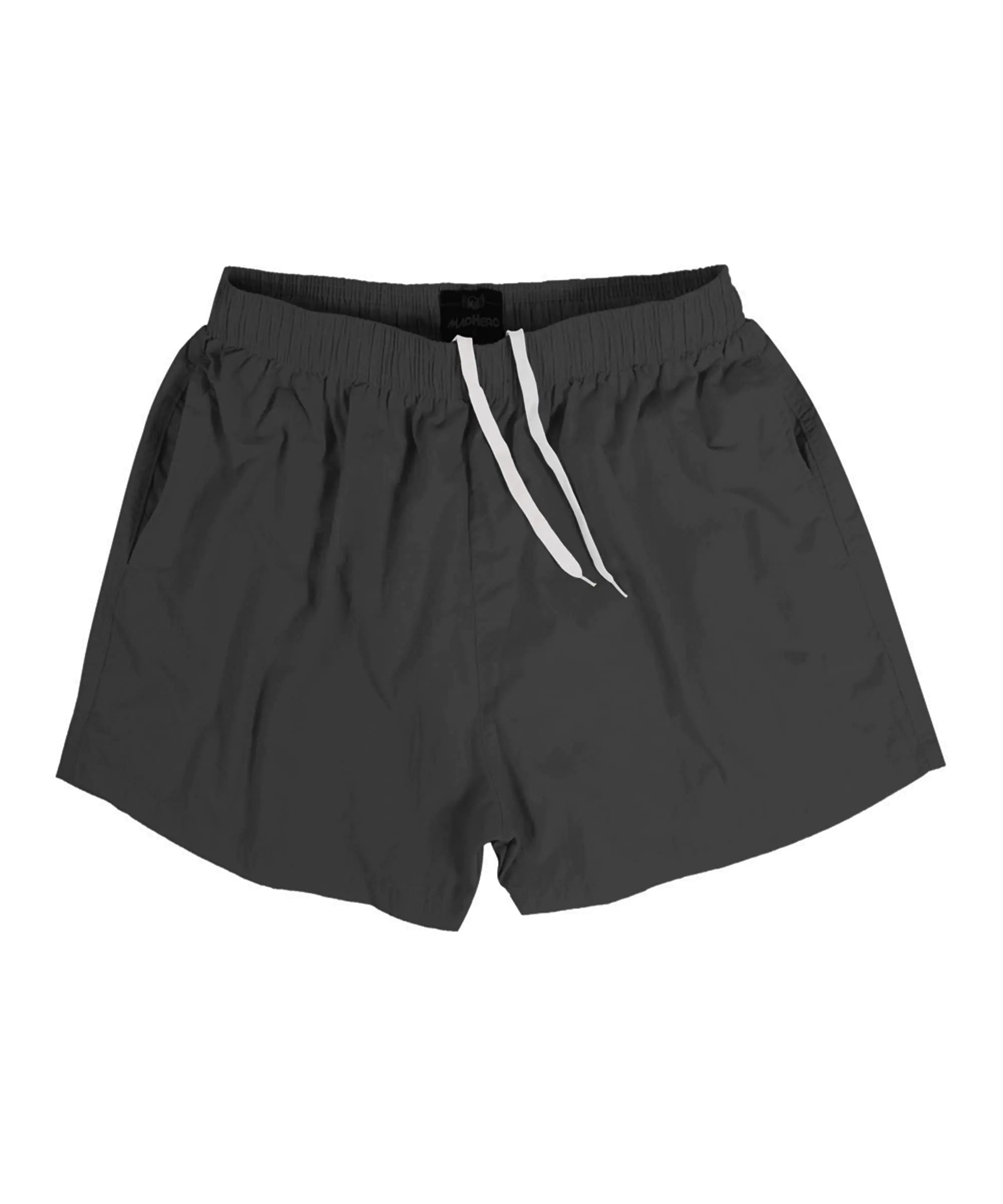 MYJAJAYI Men's Swim Trunks - Quick Dry Dark Gray Beach Shorts