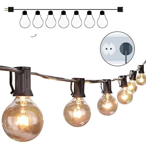 All-Weather Waterproof String Lights – Durable LED Decor for Patios by Wave & Hang
