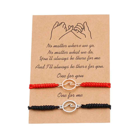 Ocean Wave Magnetic Bracelet Pair – Couple Matching Jewelry
