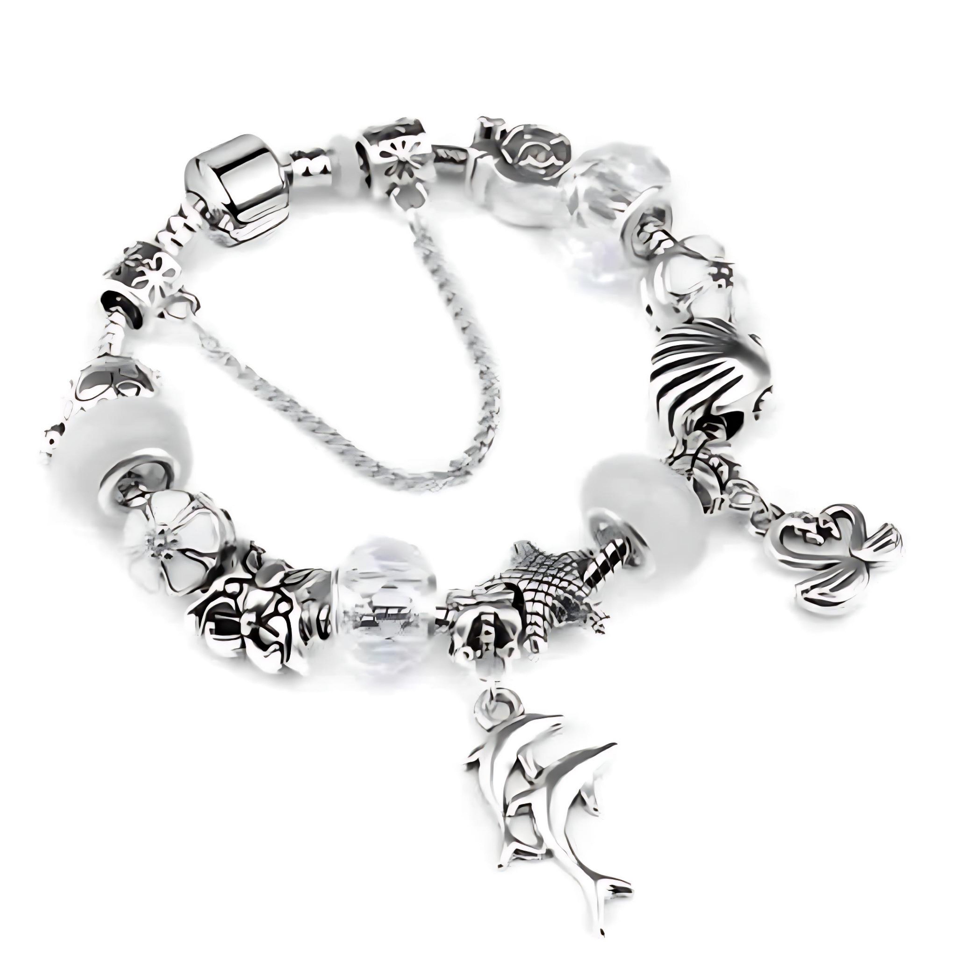 Trendy Ocean Animal Crystal Bracelet – Women’s Marine Charm Jewelry by Wave & Hang