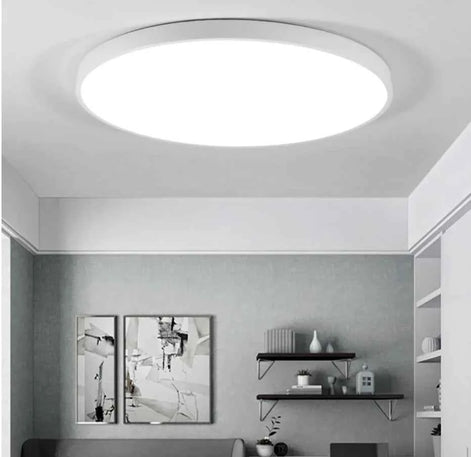 Modern LED Ceiling Light Fixture | Adjustable 3-Color Square Lighting for Bedroom & Living Room | Acrylic Flush Mount Lamp