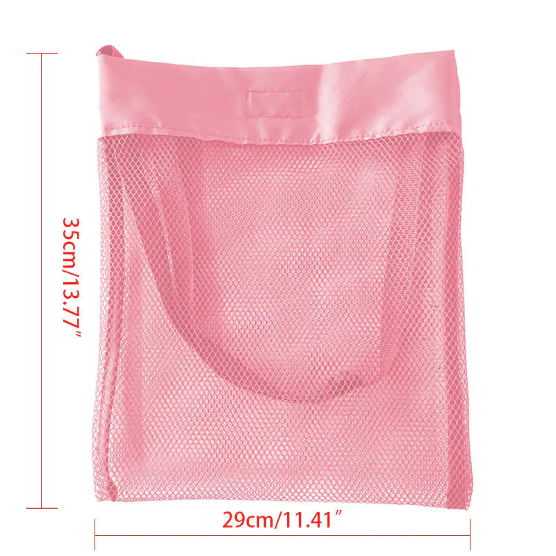 Summer Portable Mesh Beach Bag – Lightweight Toy & Shell Organizer for Kids
