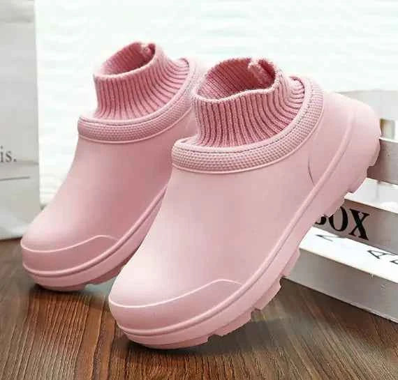 Women’s Fashionable Waterproof Cotton Slippers – Soft, Stylish & Durable