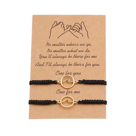Ocean Wave Magnetic Bracelet Pair – Couple Matching Jewelry