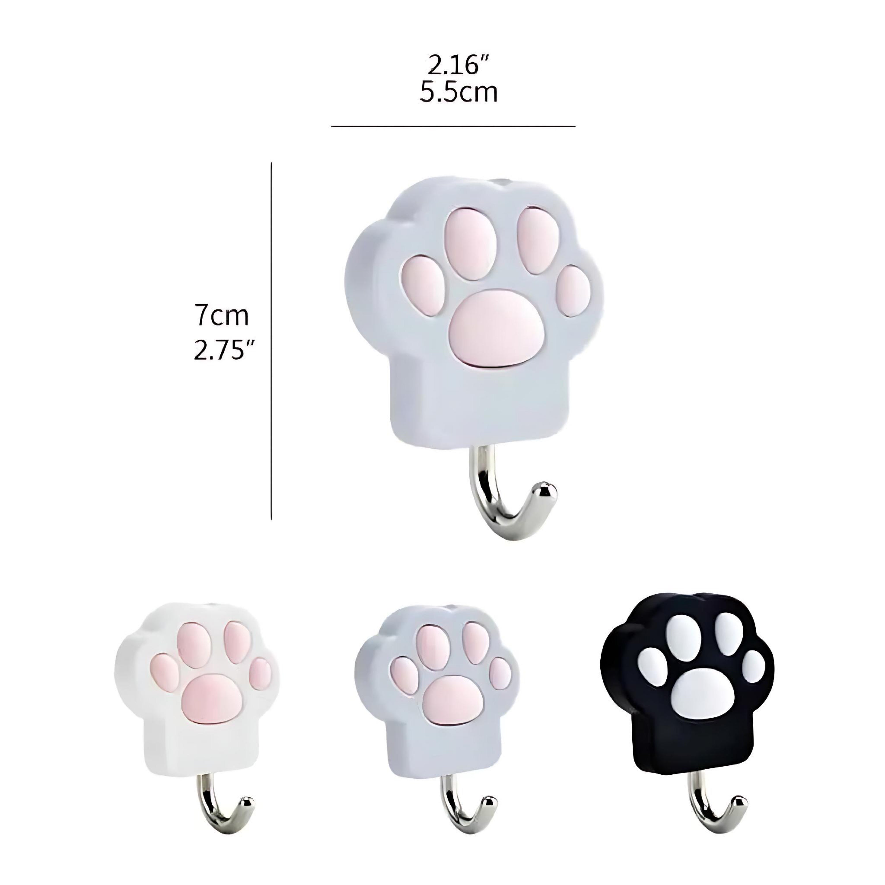 Cat Paw Wall Hook – Creative Punch-Free Towel & Key Hanger by Wave & Hang