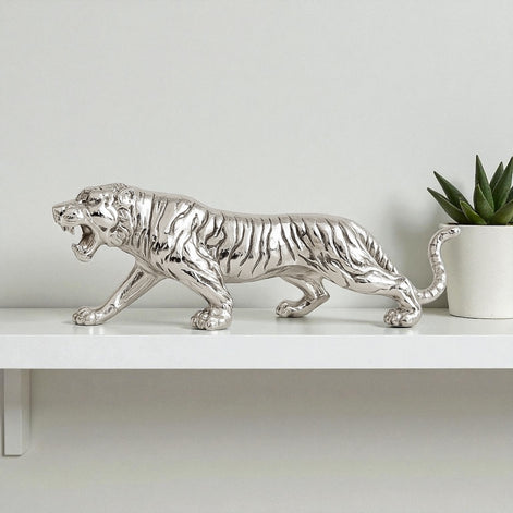 Luxury Resin Tiger Figurine | Strength & Wealth Symbol by Wave & Hang