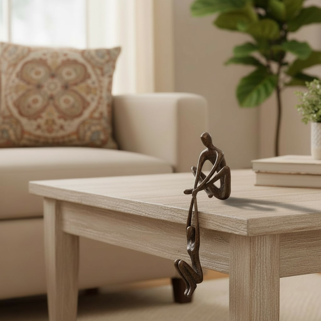 Dancing Couple Figurine – Romantic Resin Sculpture for Home Decor by Wave & Hang