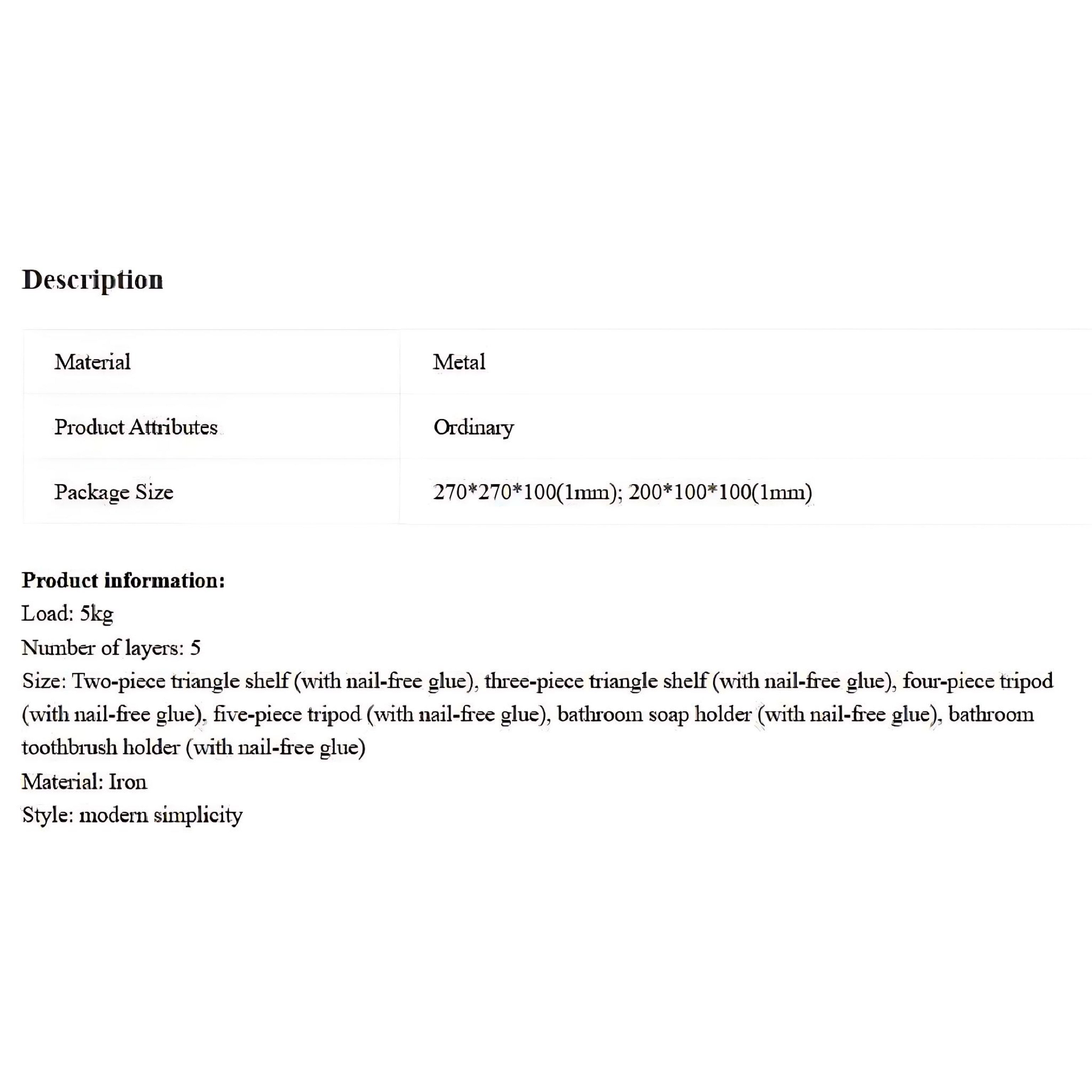 Iron Triangle Bathroom Storage Rack - Stylish Organizing Solution by Wave & Hang