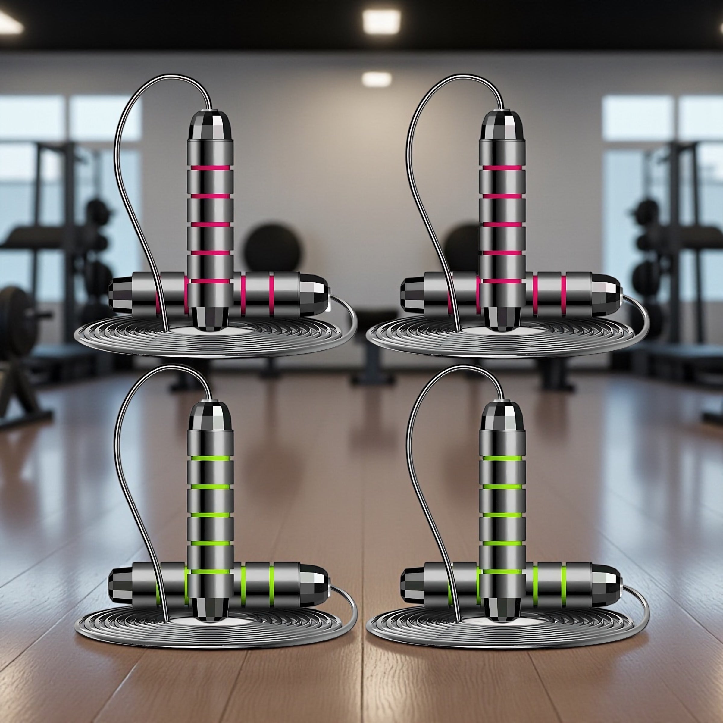 ZCKWENDA Adjustable Jump Rope Set – Boost Cardio & Endurance! by Wave & Hang