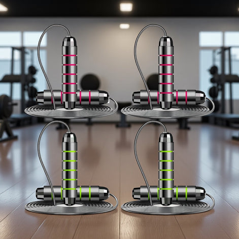 ZCKWENDA Adjustable Jump Rope Set – Boost Cardio & Endurance! by Wave & Hang