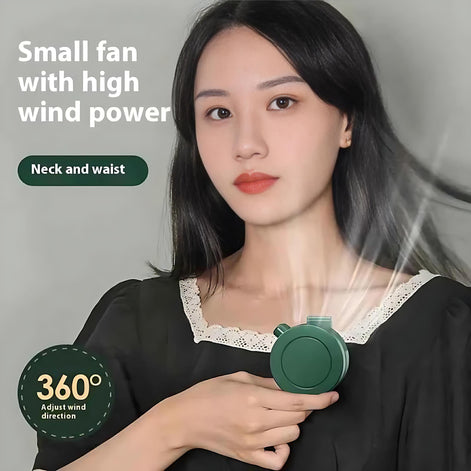 Mini USB Portable Fan – Compact, Quiet, Rechargeable with 3-Speed Settings by Wave & Hang