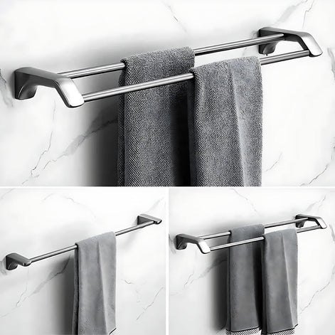 304 Stainless Steel Towel Rack Set – Rustproof & Modern Design by Wave & Hang