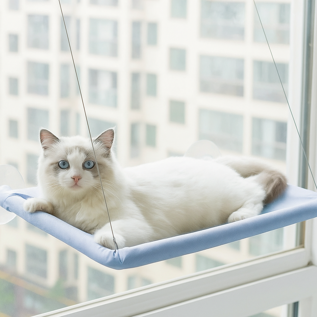Pet Window Hammock – Cat Hanging Bed by Wave & Hang