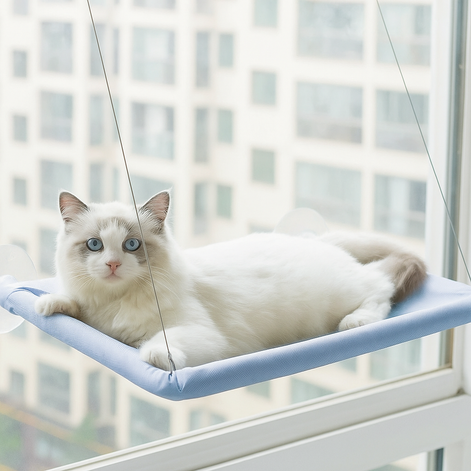 Pet Window Hammock – Cat Hanging Bed by Wave & Hang