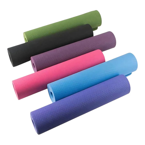 Thick Non-Slip Yoga Mat – Extra Cushion & Stability for Yoga, Pilates & Fitness by Wave & Hang