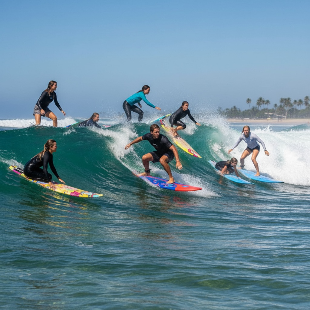 Giantex 6ft Foam Soft Top Surfboard With Removable Fins Leash Traction Pad For Kids And Adults by Wave & Hang