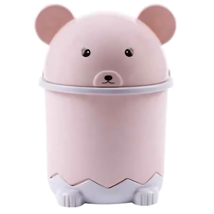 Panda Flip-Top Mini Trash Can | Cute Desktop Bin for Bathroom & Office