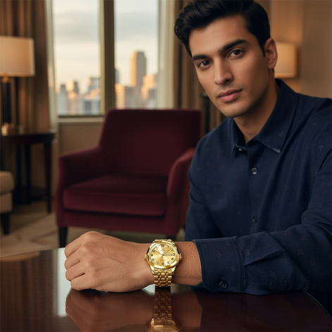 AquaTime Men's Waterproof Digital Watch | Stylish & Durable by Wave & Hang