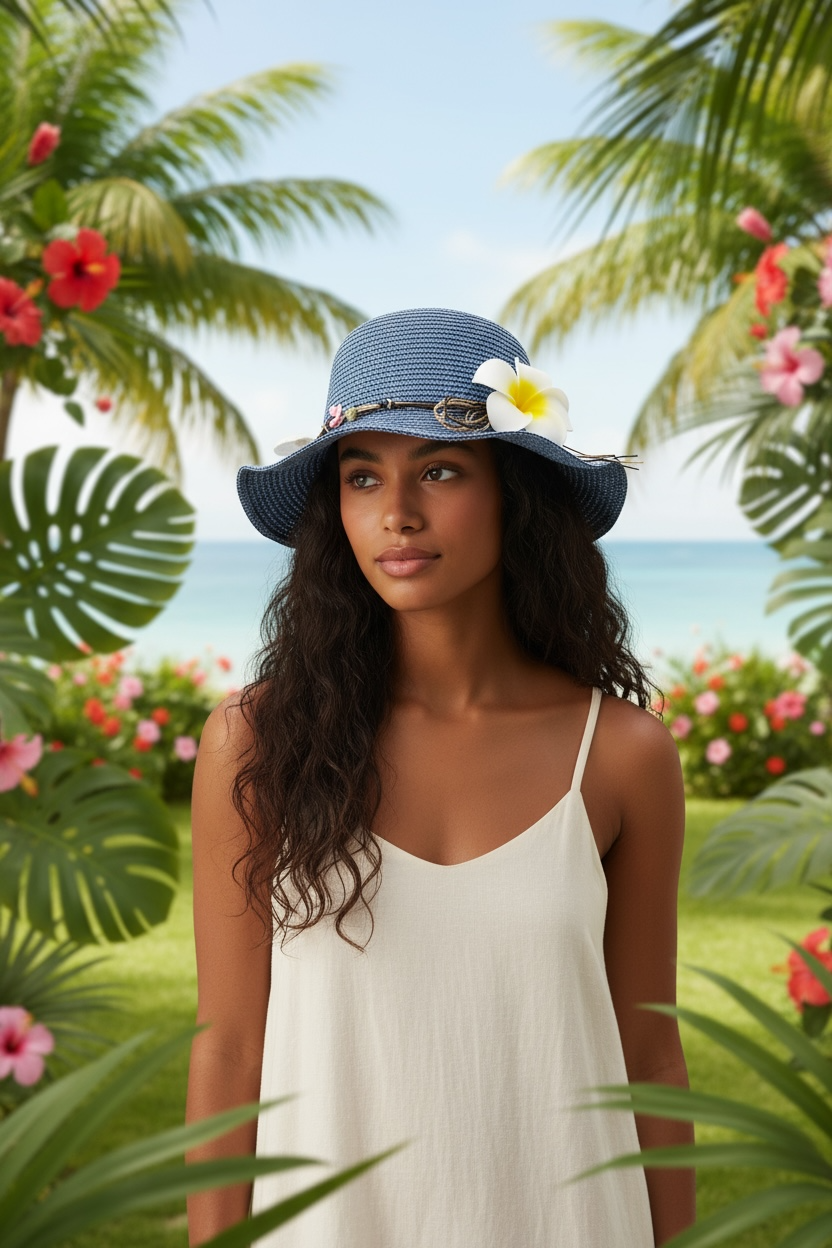 Versatile Summer Straw Hat for Women | UV Protection & Style by Wave & Hang
