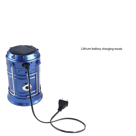Solar Multi-Functional Camping Lantern with Charger – Retractable LED Light for Outdoor & Emergency Use by Wave & Hang