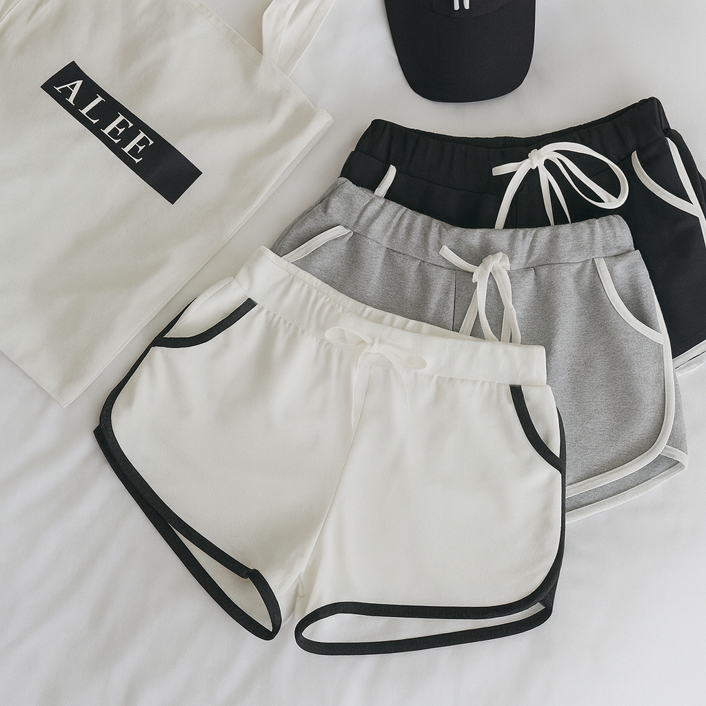 Loose High-Waisted Yoga & Beach Shorts – Casual Cotton Comfort by Wave & Hang