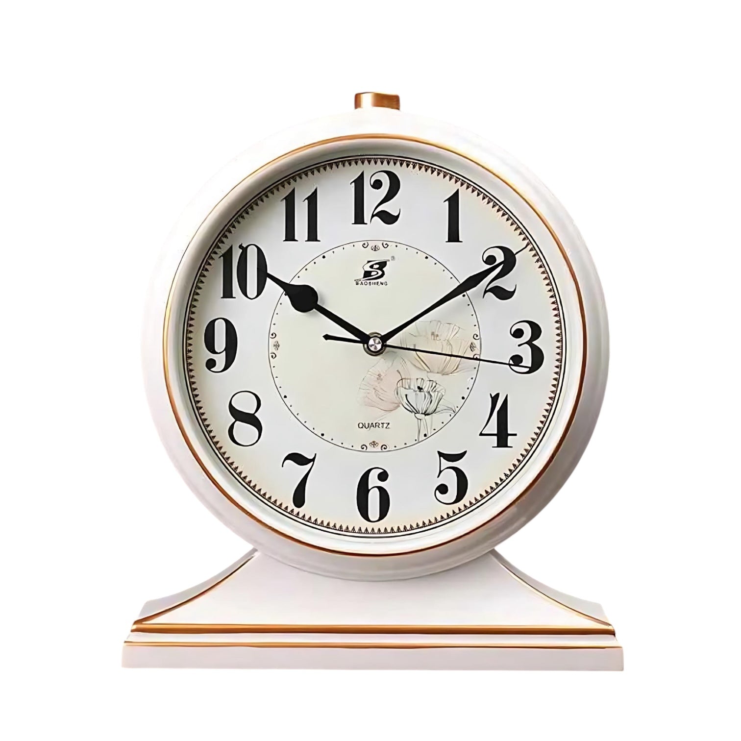 Vintage Quartz Pendulum Desk Clock | Timeless Elegance | Perfect Decor for Home by Wave & Hang