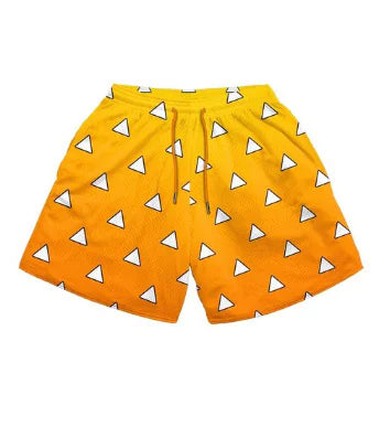 Anime Print Men’s Beach Shorts – Bold Summer Swimwear