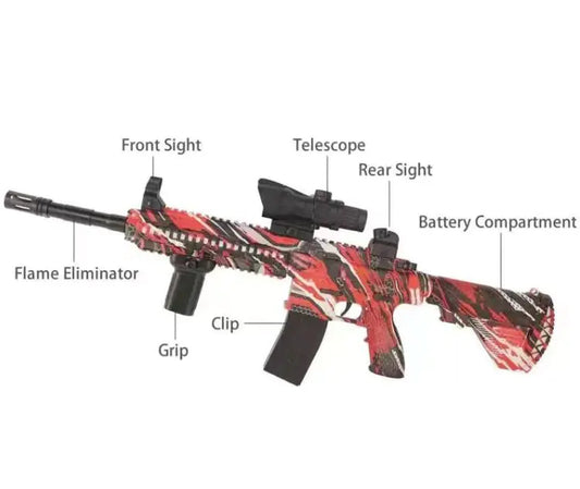 🔥 Electric Graffiti Water Gun – Automatic Rechargeable Spray Blaster