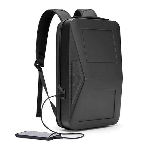 Cyber Laptop Backpack – Anti-Theft, Hard Shell, USB Charging, 14-Inch Travel Bag