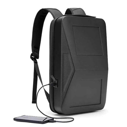 Cyber Laptop Backpack – Anti-Theft, Hard Shell, USB Charging, 14-Inch Travel Bag