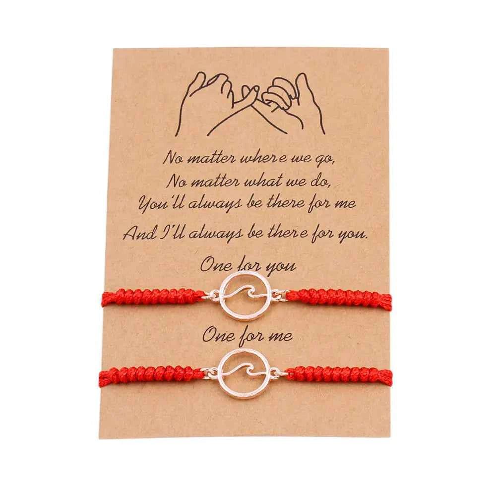 Ocean Wave Magnetic Bracelet Pair – Couple Matching Jewelry
