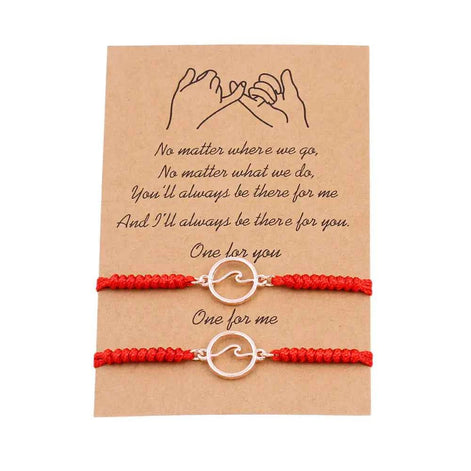 Ocean Wave Magnetic Bracelet Pair – Couple Matching Jewelry