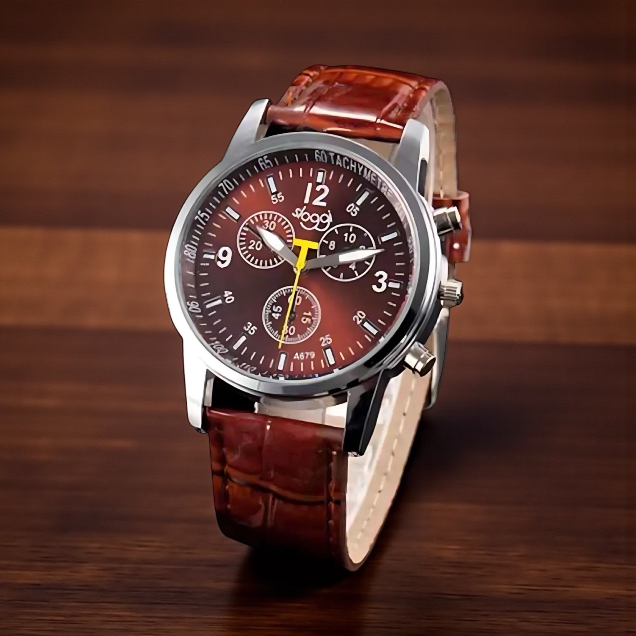 Unisex Fashion Leather Quartz Watch – Casual & Elegant Style by Wave & Hang