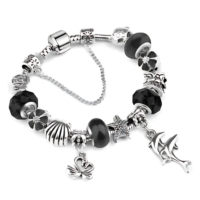 Trendy Ocean Animal Crystal Bracelet – Women’s Marine Charm Jewelry by Wave & Hang