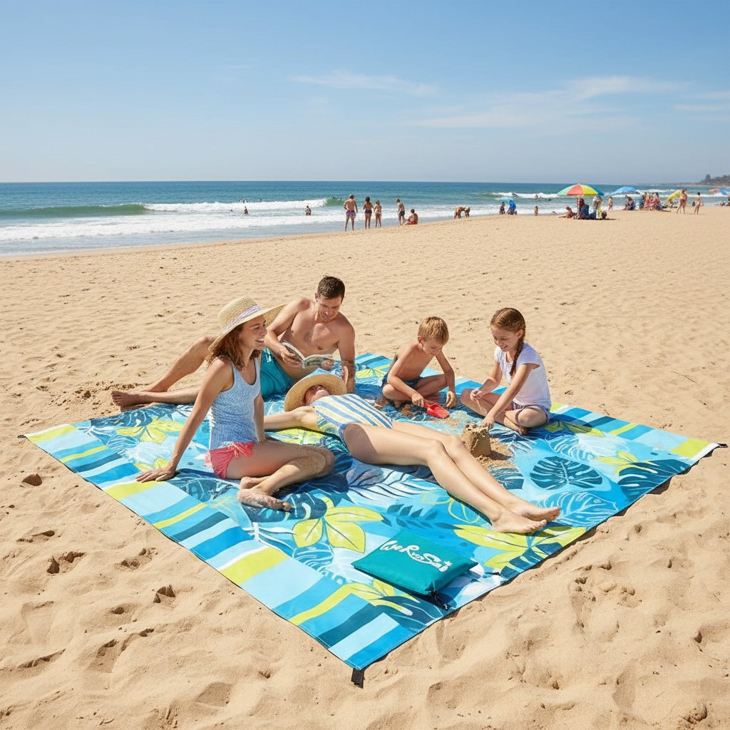 WERNNSAI Extra Large Waterproof Beach Blanket – Sandproof & Lightweight