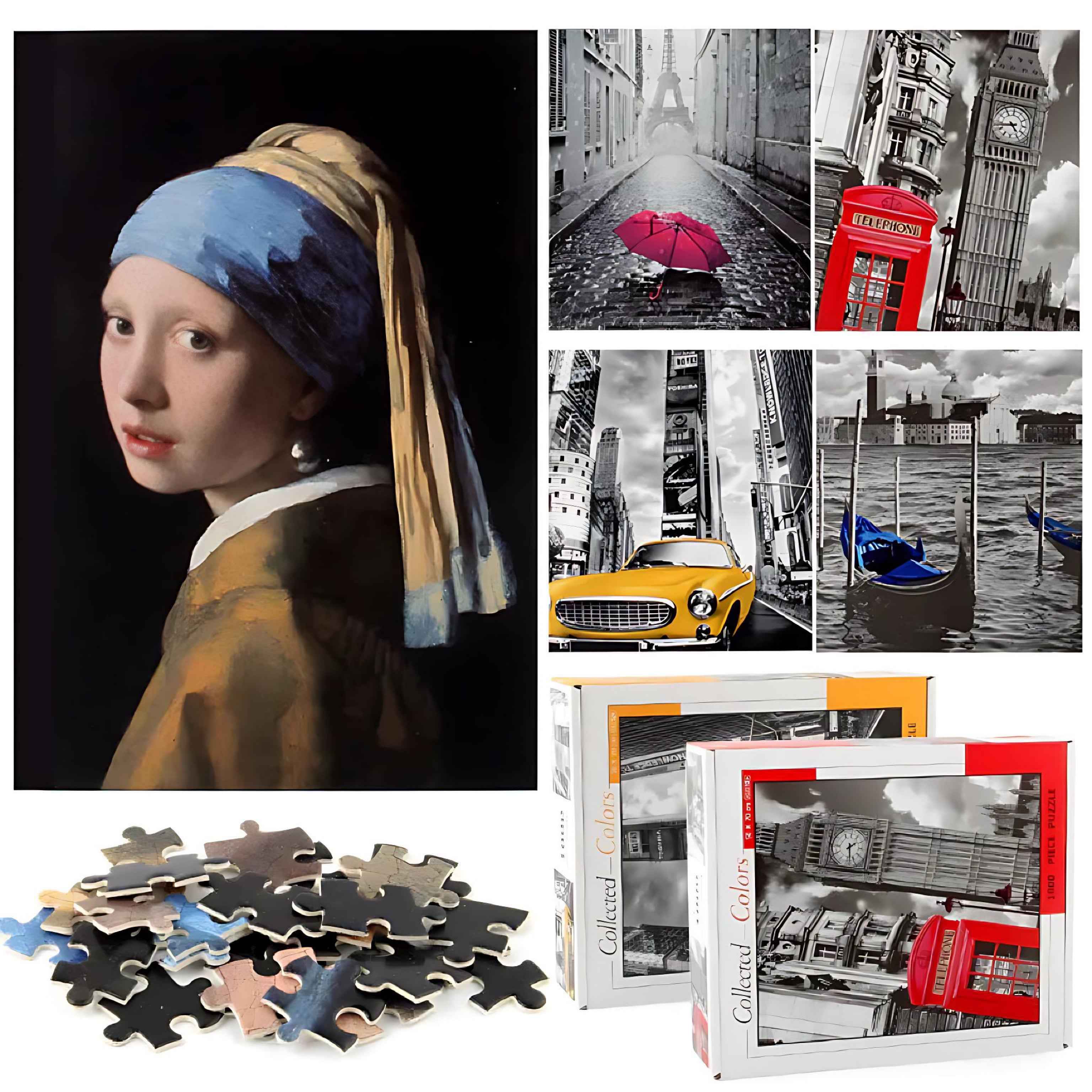 Customizable 1000-Piece Jigsaw Puzzle for Adults | Space Traveler Theme | Stress Relief & Cognitive Challenge Toy