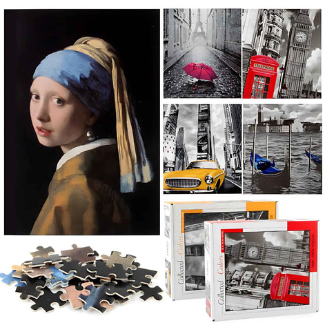 Customizable 1000-Piece Jigsaw Puzzle for Adults | Space Traveler Theme | Stress Relief & Cognitive Challenge Toy