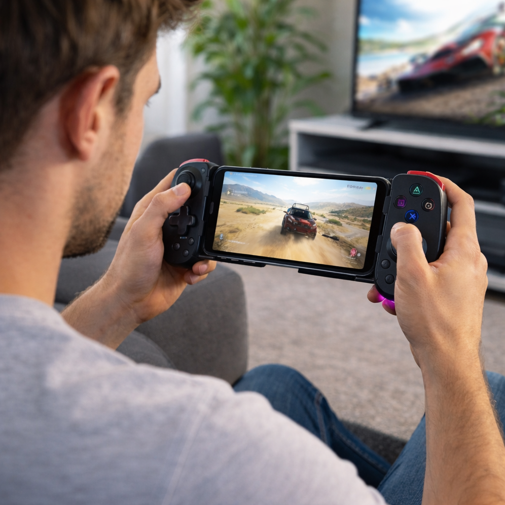 Bluetooth Mobile Game Controller - Wireless & Ergonomic Design