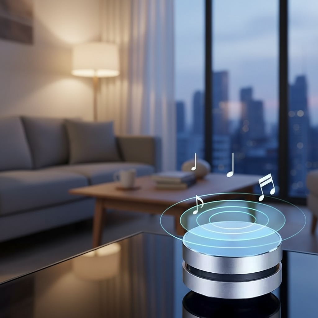 Compact Bone Conduction Bluetooth Speaker – Wireless TWS Stereo with FM & Mic by Wave & Hang