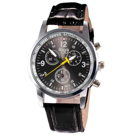 Unisex Fashion Leather Quartz Watch – Casual & Elegant Style