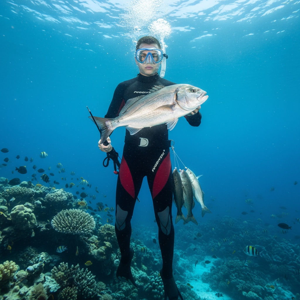 Mens Thermal Full Body Diving Wetsuit Neoprene Surfing Suit by Wave & Hang