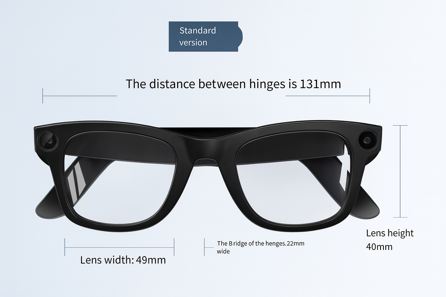 AI Tech Smart Glasses - HD Video Recording & Touch Controls