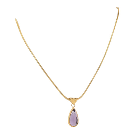Blue Ocean Drop Necklace - Serene Teardrop Pendant for Women by Wave & Hang