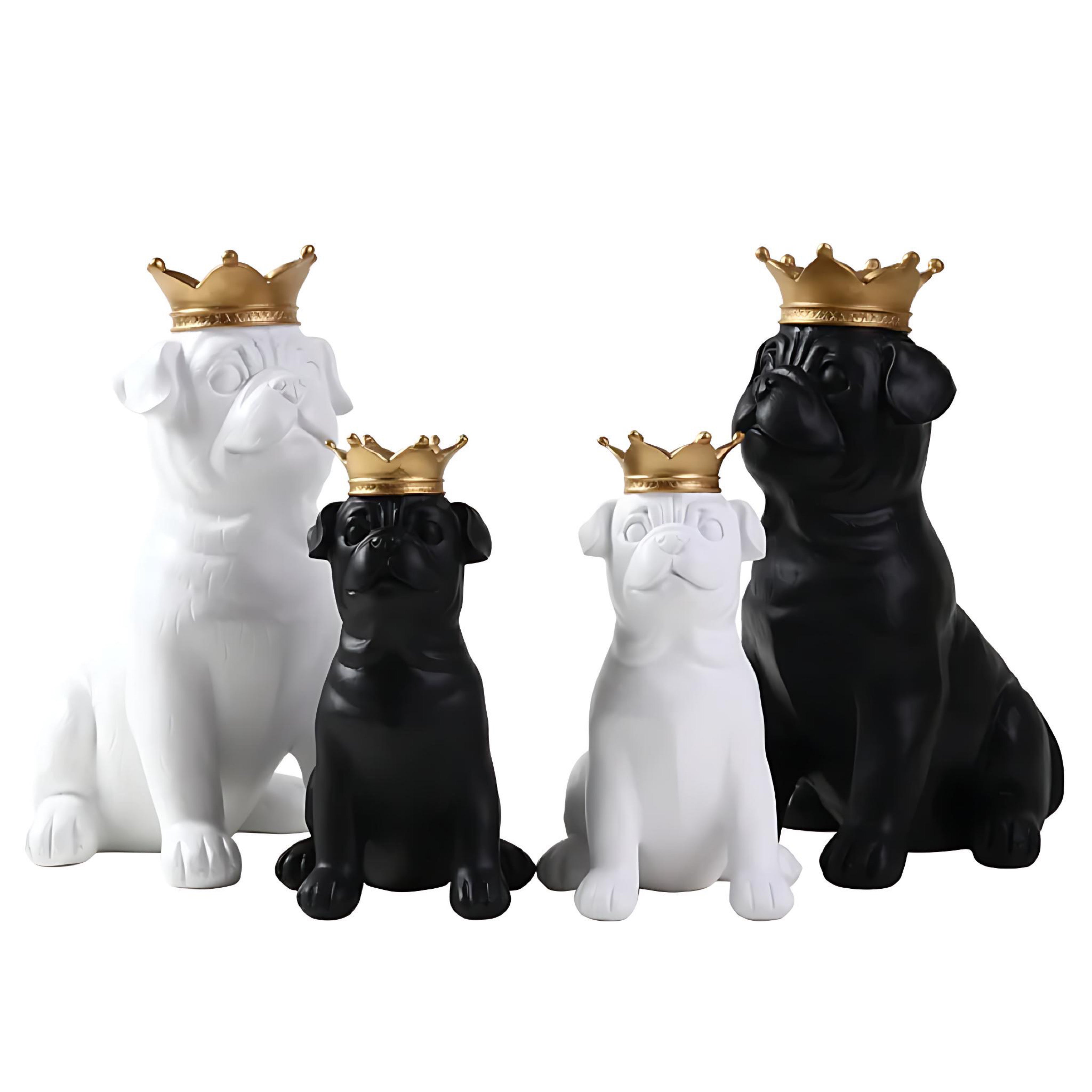 Nordic Bulldog Figurine | Modern Home Accent for Dog Lovers by Wave & Hang