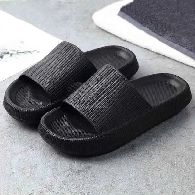 CloudStep™ Platform Beach Slippers – Cushioned Comfort for Summer