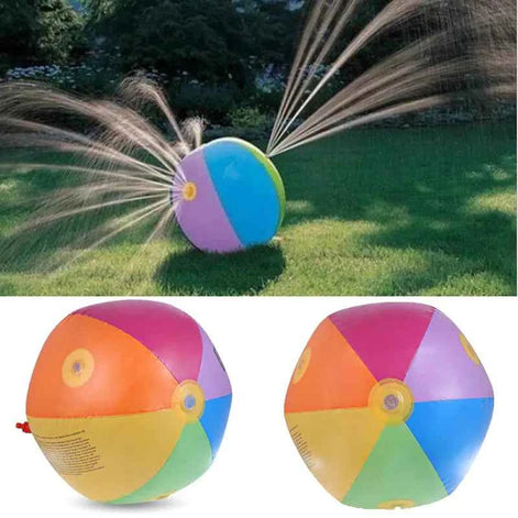 Inflatable Summer Water Polo Ball – Giant Outdoor Spray Beach Toy for Kids & Adults (Eco-Friendly PVC, Multicolor)